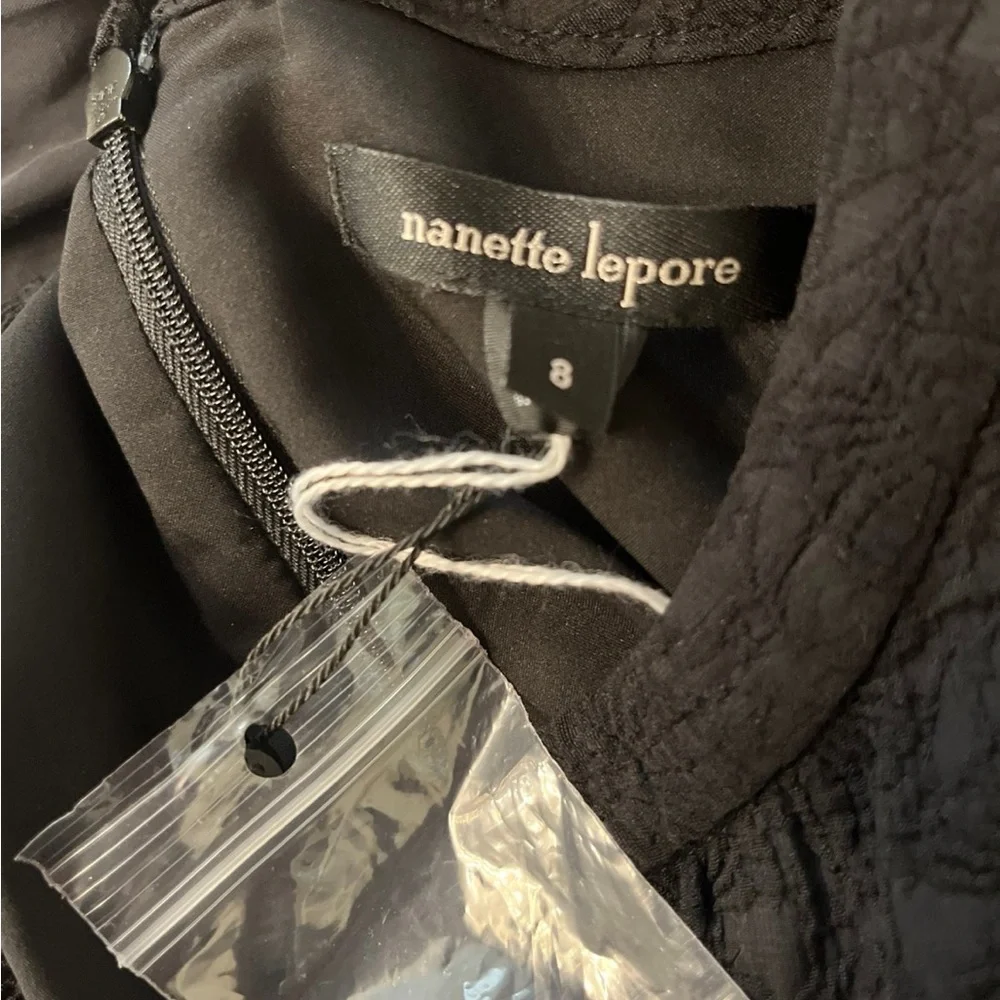 Nanette Lepore Divine Dress New NWT Jacquard 8 Long Sleeves - Picture 3 of 8